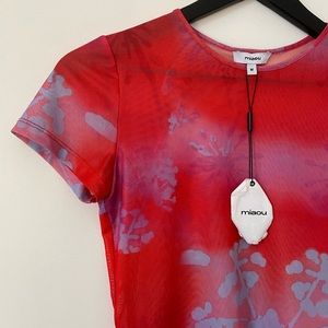 Brand New With Tags Miaou Mesh Baby Tee
